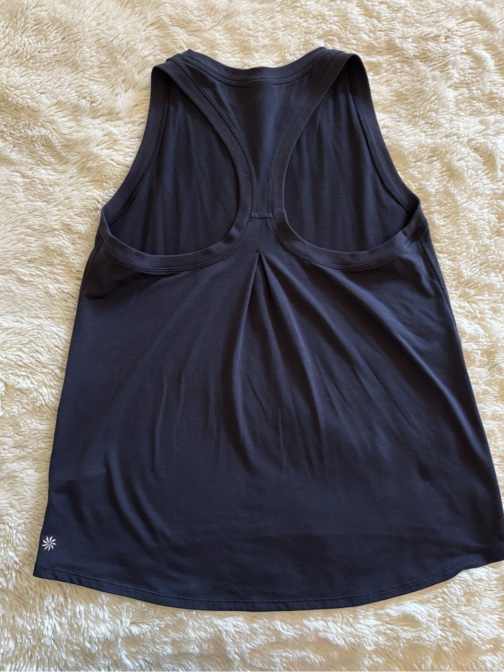 Athleta Ease In Black Racerback Tank, Small, Excellent Condition